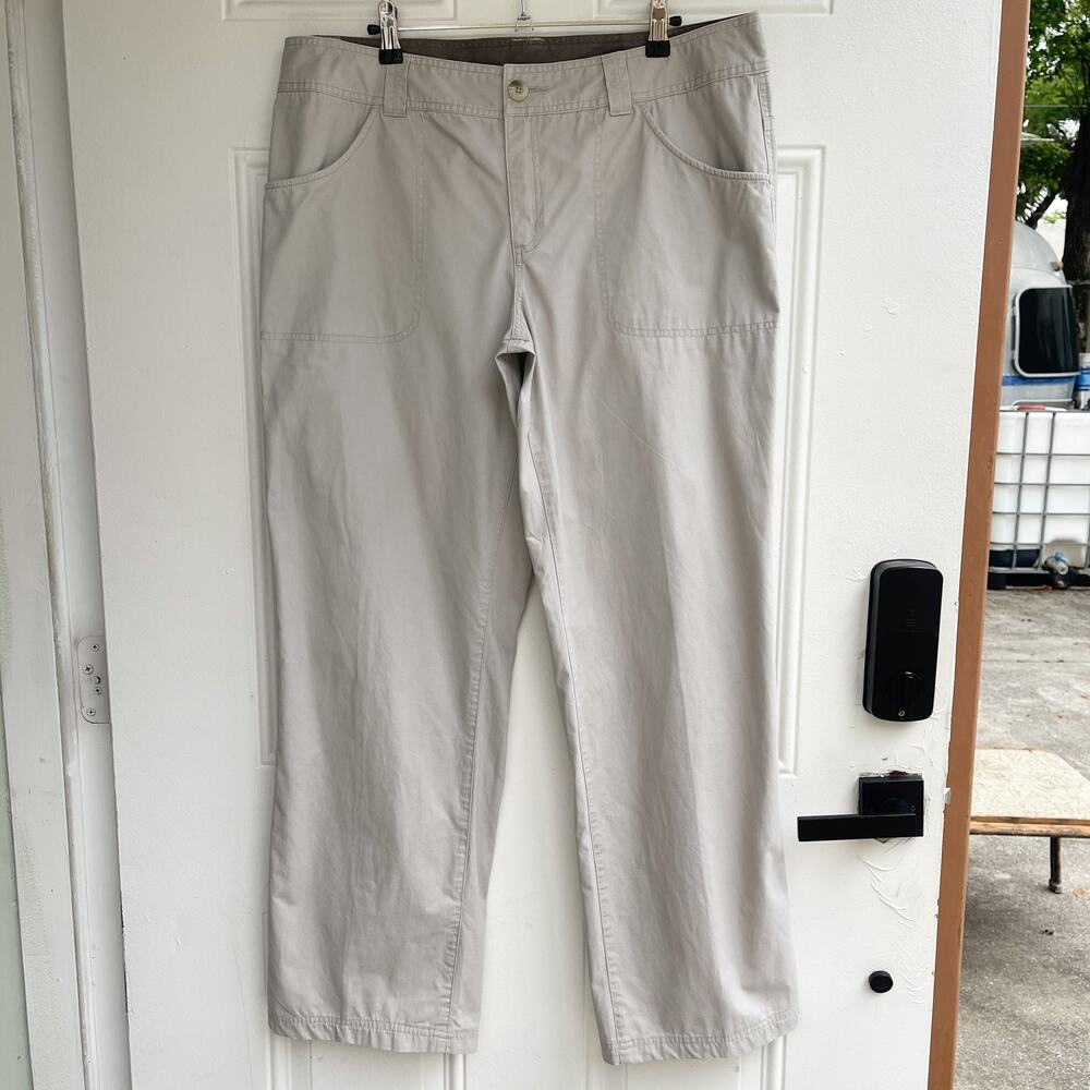 Columbia Women’s Khaki Cotton Straight Leg Pants Size 14 Regular AL8598
